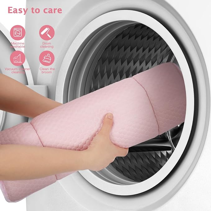Dog Bed Mat, Crate Pad Reversible,Soft Kennel Pad, Washable Crate Mat (Cool and Warm),Pet Sleeping Mattress for Small Medium Dogs XB009 Pink 30''x20''