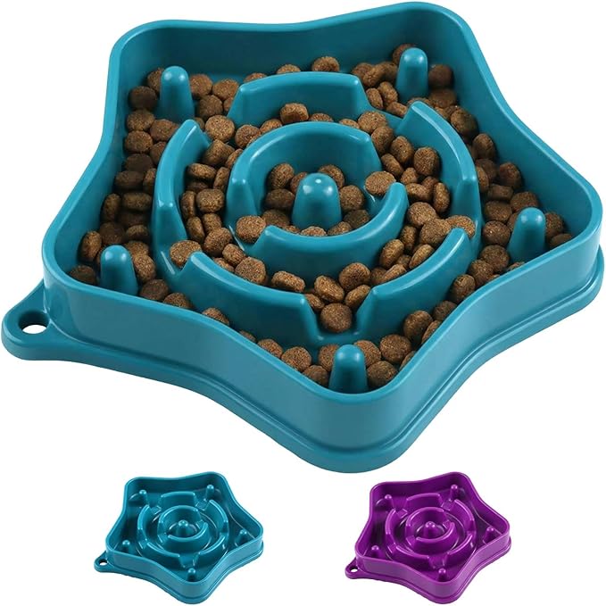 Pet Slow Feeder Bowl for Small Dogs, Puzzle Feeder for Petite Dogs, Anti-Choking, Slow Eating, 350ML Capacity, BPA-Free, Small Size