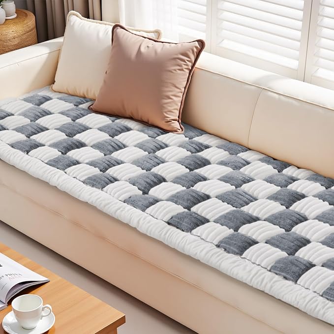 Couch Cushion Cover for dogs Sofa Cover Washable Pet Love Seat Couch Covers for Sofa Slipcovers Couch Protector Blanket for Dog Sofa Cushion Covers for Pet Washable Pad Blue Grey 70x180cm/27.6x70.9in