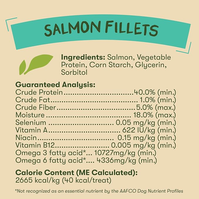 Pet 'n Shape Salmon Fillets, 16 oz - Healthy, Protein Rich Treats for Dogs