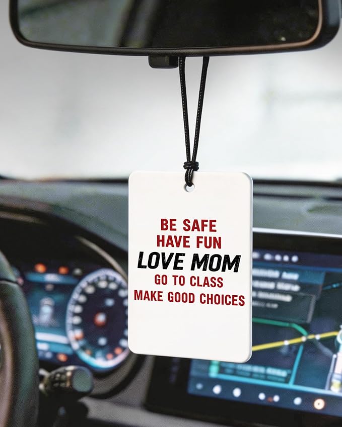 Funny Call Your Mom Orange Citrus Car Air Freshener 4pcs, College Girls Guys Boys Gag Gifts Hanging Scents Car Accessories Interior Mirror Decor for Women Girls