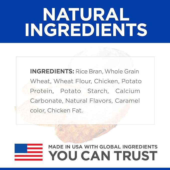 Hill's Natural Baked Light Biscuit Treats for Small Dogs, Chicken, 8 oz. Bag (Pack of 12)