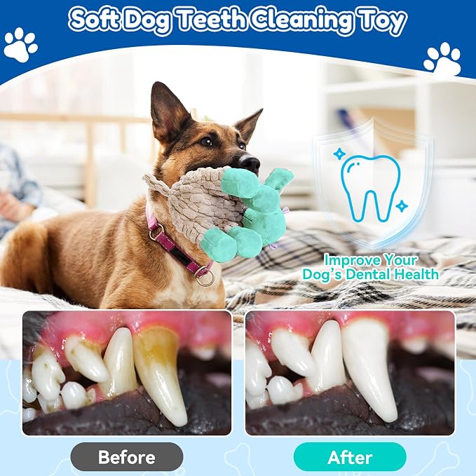 loncoldy Dog Toys, Interactive Dog Squeaky Toys, Tough Crinkle Stuffed Animal Chew Toy for Small, Medium, Large Breeds, Plush Toy to Keep Them Busy, Pet Toys for Dogs