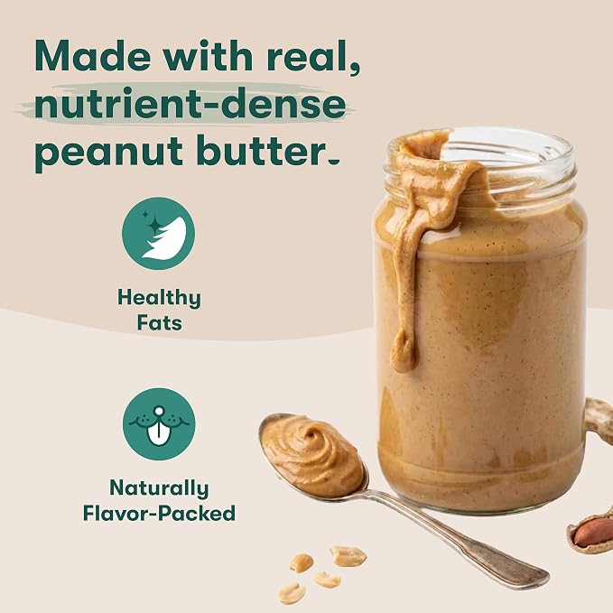 Jinx Oven-Baked Peanut Buter & Bone Broth Dog Biscuits Treats - Crunchy, All Natural, Nutrient Dense Dog Biscuits for Puppies, Adults & Seniors - 16oz