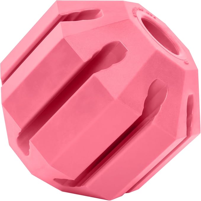 KONG Puppy Activity Ball - Soft & Durable Natural Puppy Rubber Dog Toy - Chew Toy for Teething Puppies - Eases Aching Teeth & Gums - for Small Puppies - Pink