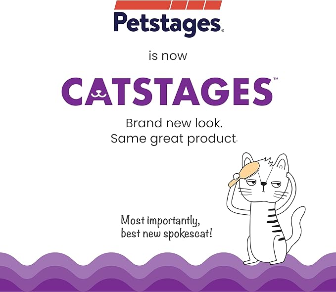 Catstages Nina Ottosson Rainy Day Puzzle & Play Cat Puzzle Feeder – Interactive Treat Game for Indoor Cats, Level 3 Slow Feeder Enrichment Toy, 13.8" x 14"