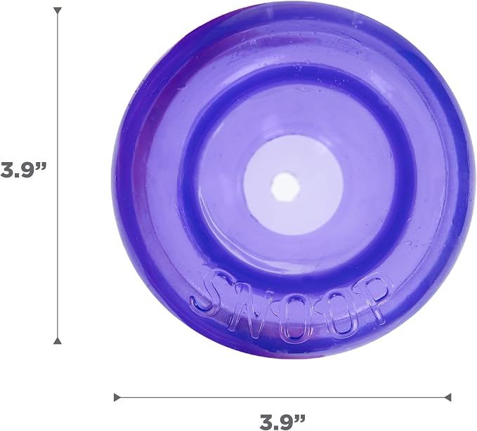Outward Hound by Planet Dog Lil' Snoop Dog Toy – Treat‑Dispenser Puzzle Ball, Interactive Slow Feeder, Small to Medium Dogs, Bouncy & Mint-Infused, Purple, 3.9"