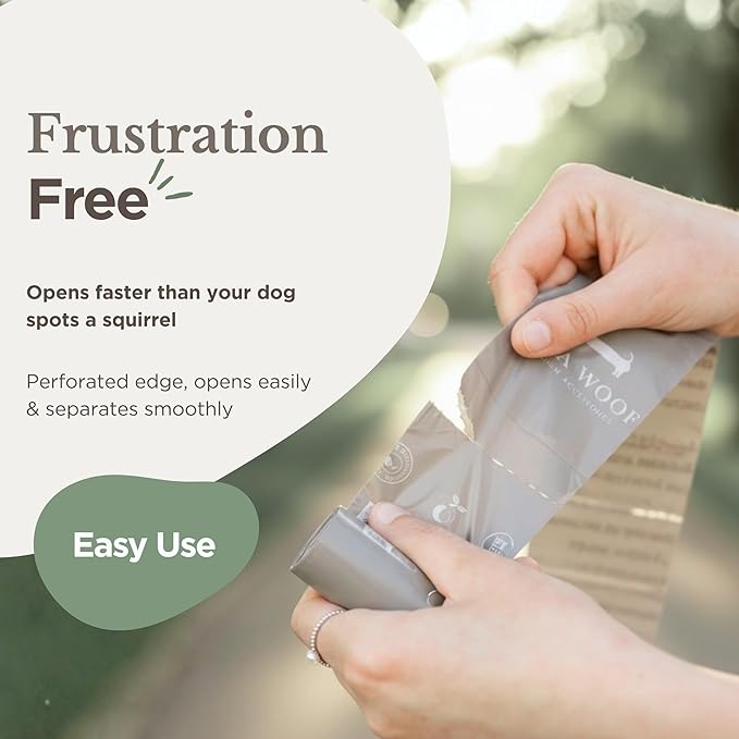 100% Certified Home Compostable and Biodegradable Dog Poop Bags - ASTM D6400 & EN 13432 Compliant dog poop bags rolls – 270 Bags – 18 x Rolls of Plant Based Poop Bags for dogs - Thick Poop Bags