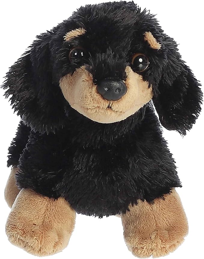 Aurora® Adorable Mini Flopsie™ Vienna™ Stuffed Animal - Mini Companions Ready for Playful Adventures - for Kids All Ages, Toddlers, Adults, and Families - Black 9 Inches