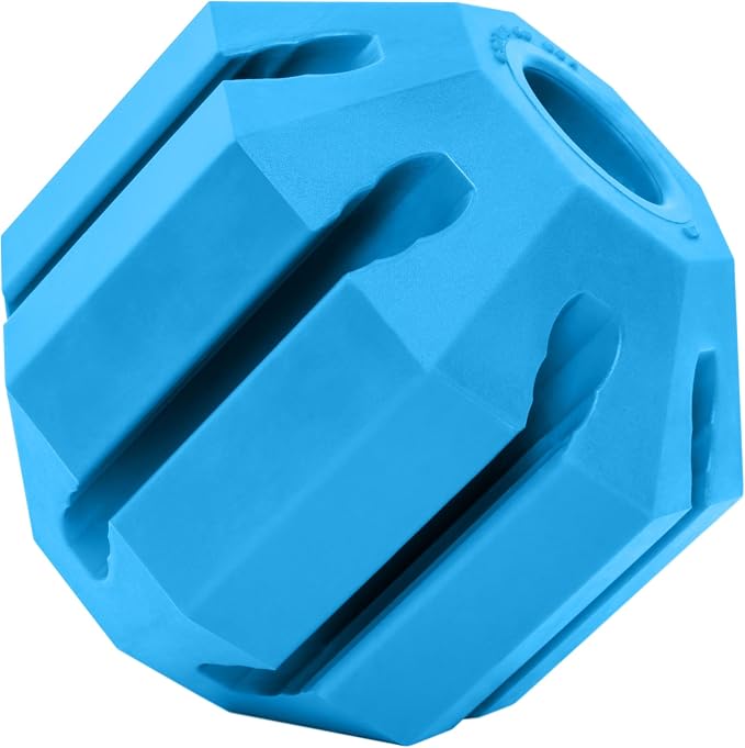KONG Puppy Activity Ball - Soft & Durable Natural Puppy Rubber Dog Toy - Chew Toy for Teething Puppies - Eases Aching Teeth & Gums - for Medium Puppies - Blue