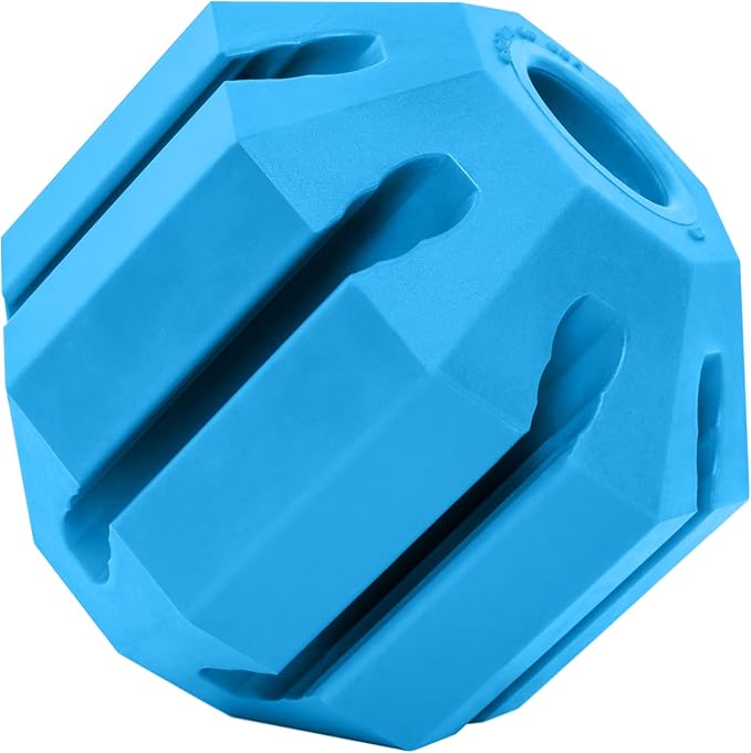 KONG Puppy Activity Ball - Soft & Durable Natural Puppy Rubber Dog Toy - Chew Toy for Teething Puppies - Eases Aching Teeth & Gums - for Small Puppies - Blue