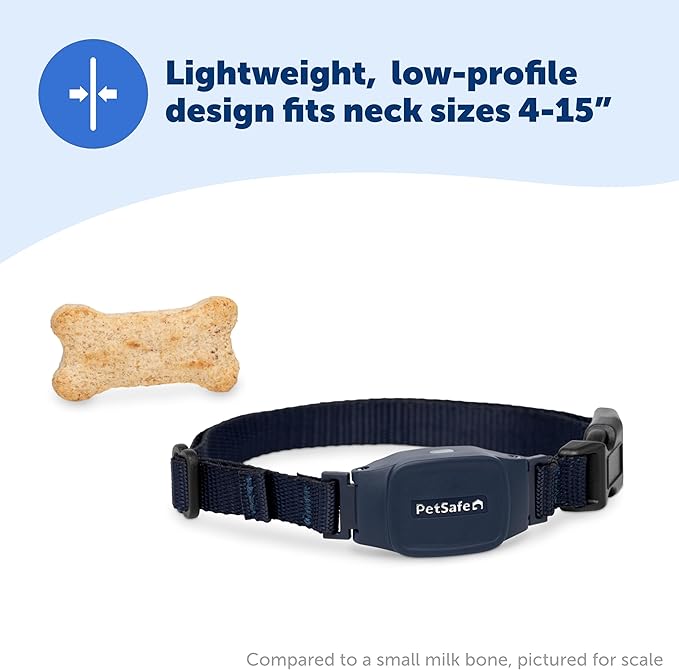 PetSafe NanoBark 2.0 Bark Collar for Small Dogs Lightweight, Adjustable 4-15" Neck Smart Bark Detection Auto-Adjusting Static Correction Waterproof & Rechargeable Up to 7 Days Battery