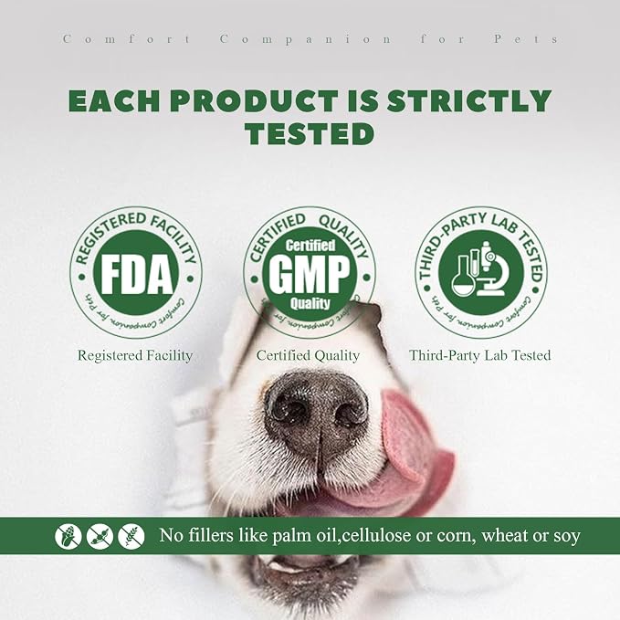 Dog Teeth Cleaning Chews, Dog Dental Chews for Plaque & Tartar Control with Natural Enzymes, Dental Care for Dogs with Probiotic, Fresh Breath for Small Medium Large Dogs