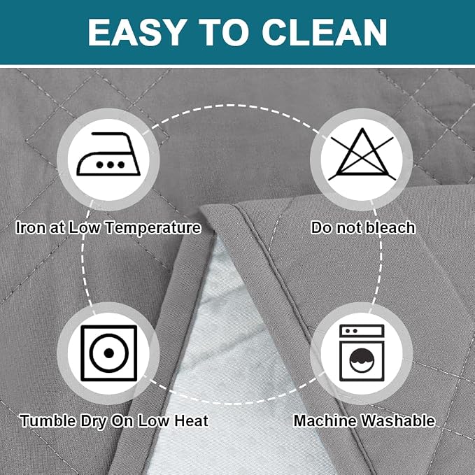 Turquoize 100% Waterproof Couch Cover Sofa Covers for 1 Cushion Couch Chair Covers Triple Non-Slip Washable Furniture Protector Cover for Pets, Kids, Dog (Chair 23", Light Gray)