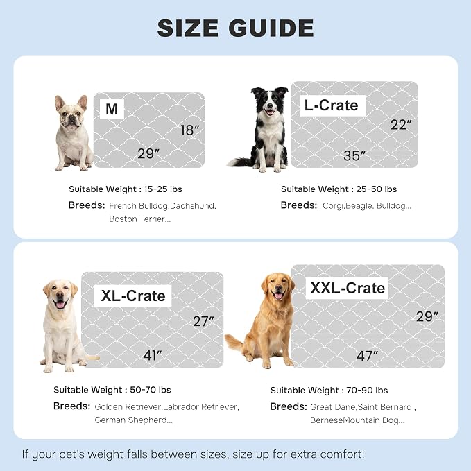 ZOMISIA Cooling Mat for Large Dogs, Q-Max>0.5 Thin Breathable Cold Crate Pad for Pet, Portable Washable Kennel Bed for Summer Active Dog with Chill Cool Soothing Fabric to Rapid Cooling, 35x22, Grey