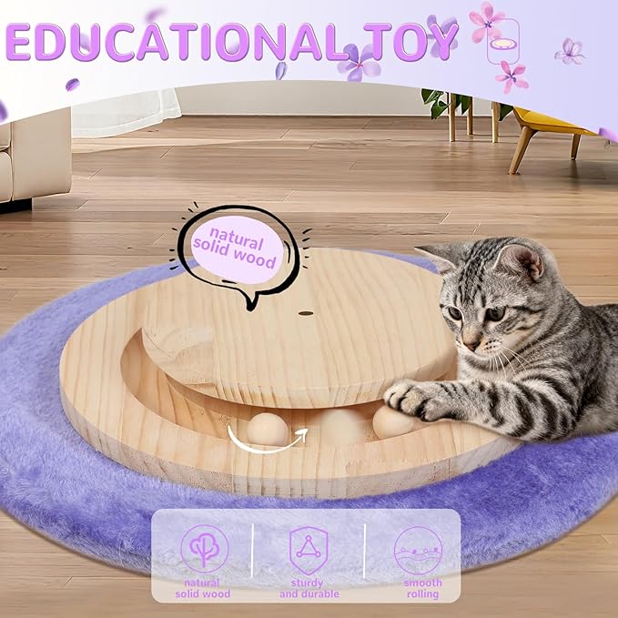 Cat Scratching Post,45'' Tall Vertical Cat Scratcher Tree Toys for Indoor Large Adults