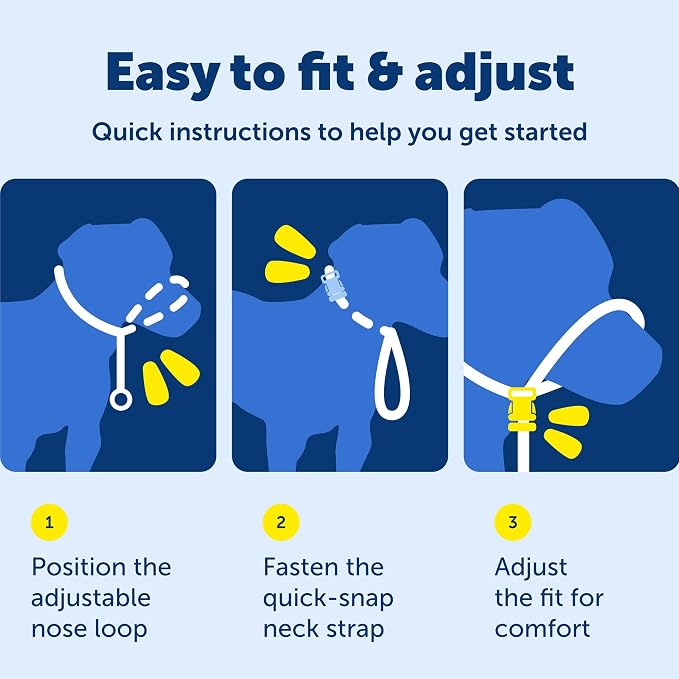 PetSafe Gentle Leader No-Pull Dog Headcollar - The Ultimate Solution to Pulling - Redirects Your Dog's Pulling for Easier Walks - Helps You Regain Control - Small, Silver