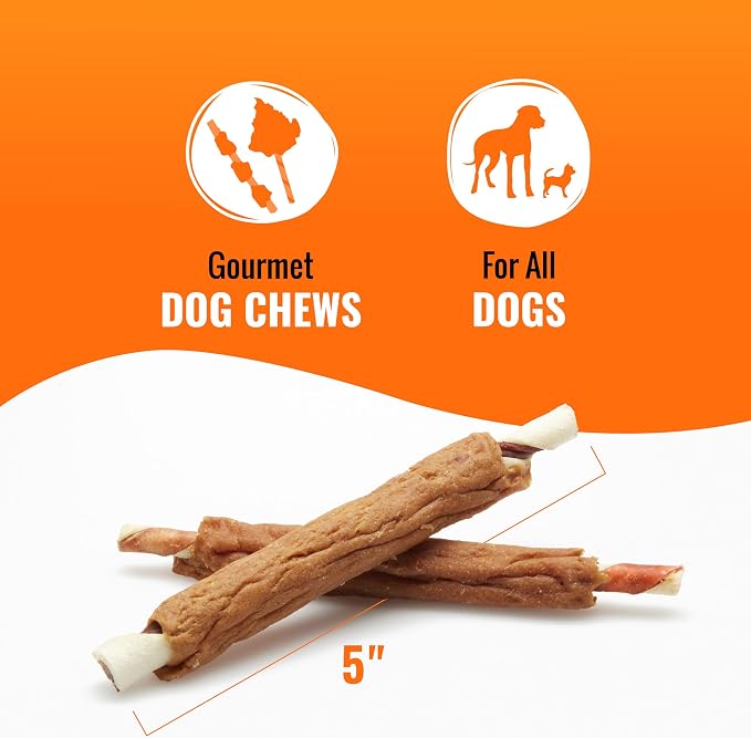 Good 'n' Fun Ribs Long-Lasting Dog Treat, With Real Proteins, Beef Hide and Premium Chicken, Supports Dental Health, Mental Stimulation, 12 oz