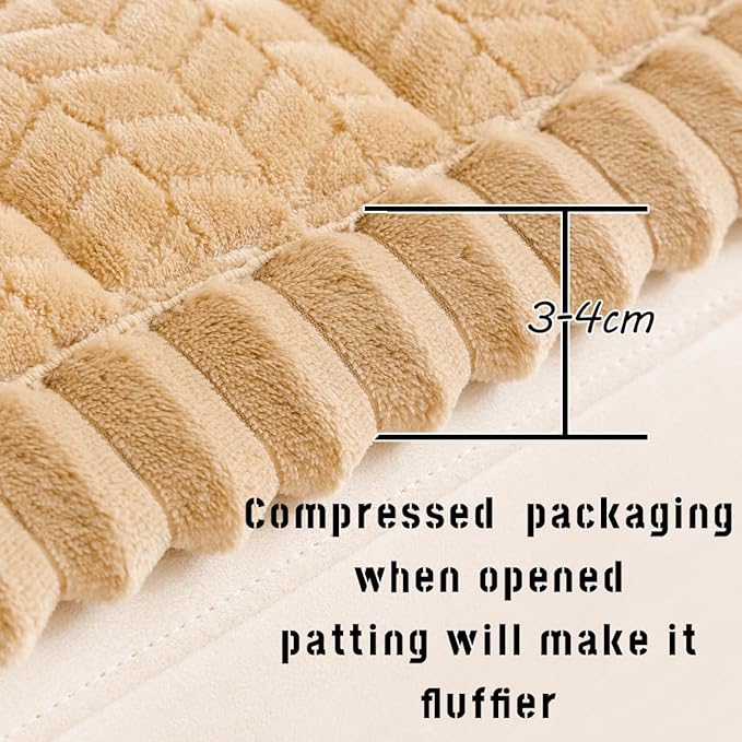 Mitid Sofa Cover Fuzzy Couch Cover for Pet, Couch Covers for Dogs Washable Non-Slip Sofa Slipcover Cushion Protector Pets Friendly Mat