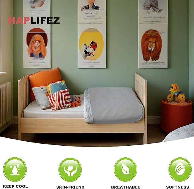 ‌Haplifez Sensory Bed Sheet, Sensory Compression Blanket‌, Weighted Blankets, Breathable Stretchable Bedding Fit, Lightweight Calming Sleep Solution, Grey, 54"x60"