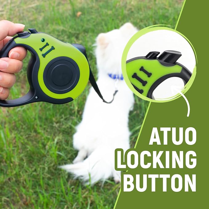 Retractable Dog Leash Automatic Telescopic Tractor Dog Tape, Pet Tape 10/16 FT Durable and Convenient, with Non-Slip Handle, Suitable for Small and Medium-Sized Dogs
