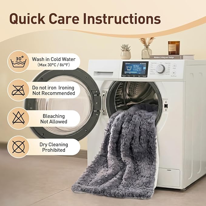 Cat Blanket for Indoor Cats Ultra-Soft Plush Small Blanket Machine Washable Cozy Calming for Kittens Cats Bed Couch Car 21"x18" White