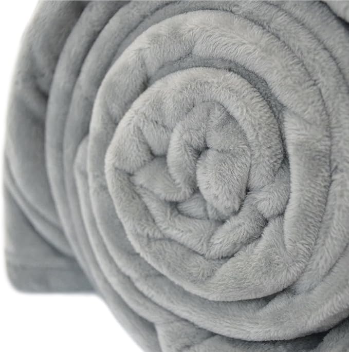 PetFusion Premium Dog & Cat Blanket | Ultra Soft, Available in Plush or Quilted; 2 Colors (Grey; Brown) | Perfect Blanket for Small Dogs & Large Dogs