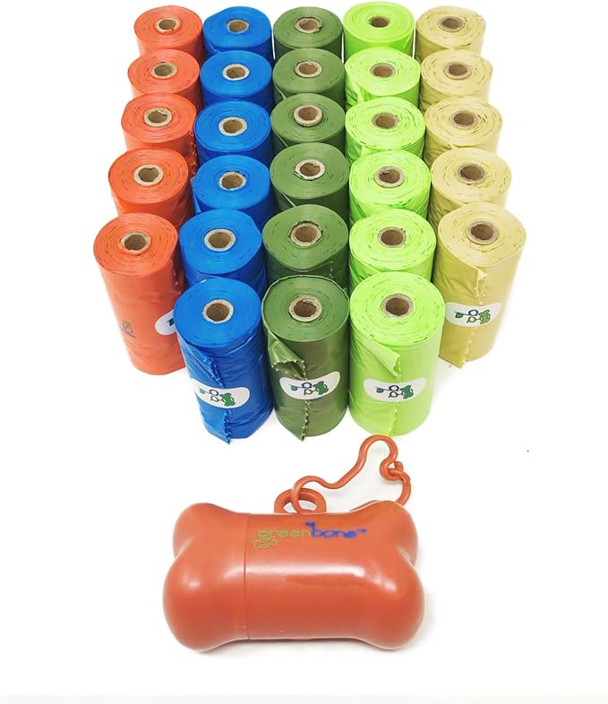 Greenbone Jar-O-Refills Dog Poop Bags & Dispenser, 28 Rolls - 336 Refill bags
