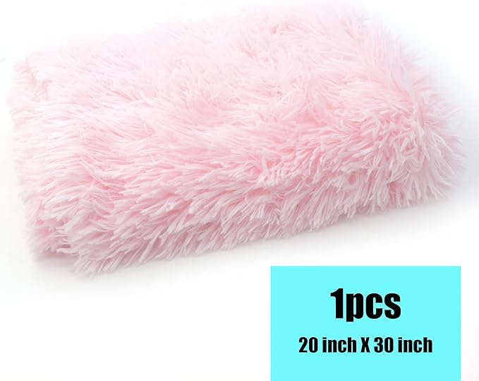 Pet Dog Bed Blanket, Fluffy Fleece Throw Sleep Mat, Soft Puppy Cat Kitten Blanket, S M L XL, Fuzzy Reversible Sherpa for Bed, Couch, Sofa, Travel, Washable & Lightweight