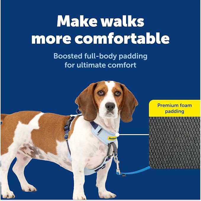 PetSafe Easy Walk Comfort No-Pull Dog Harness Full-Body Padding - Better Walks on the First Use - 5 Points of Adjustment Small, Blue