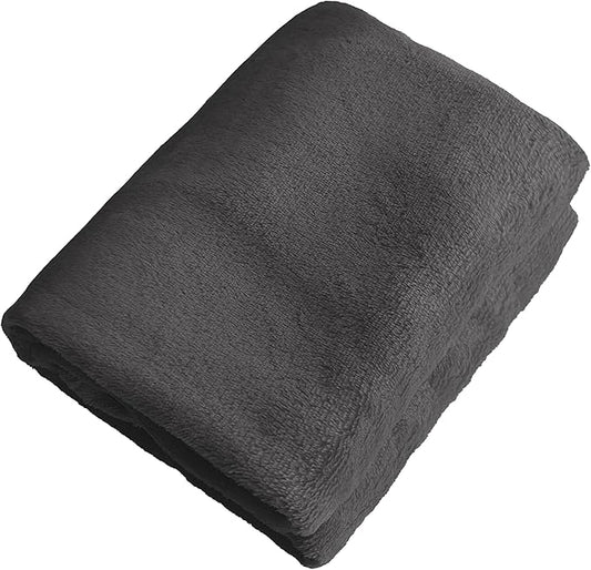 iMaylex Soft Puppy Flannel Fleece Blanket for Pet Dog Cat, Plush Microfiber, Cozy and Lightweight, Dark Grey, Pet, 19 x 27 inch (50 x 70 cm)