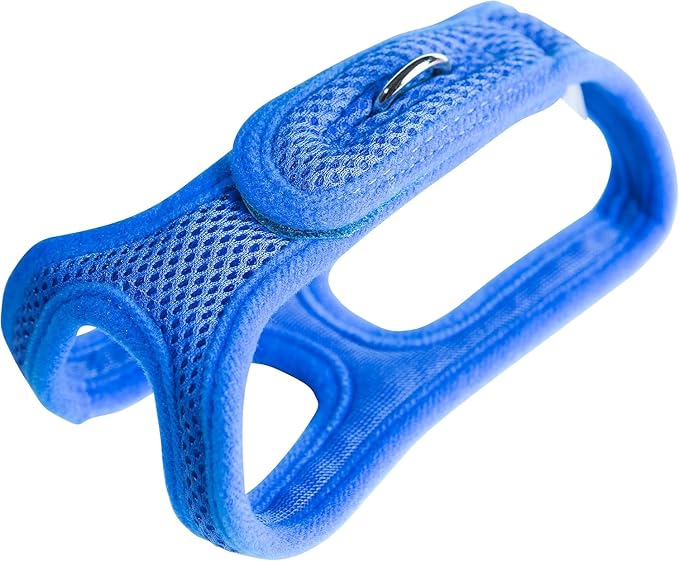 Velpro Mesh Pet Shoulder Harness Collar, 15"-16", Blue