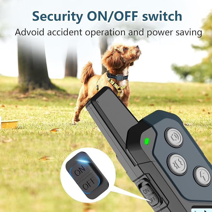 Shock Collar for Dogs, Dog Training Collar with Remote Control for 2 Dogs, 3 Training Modes with Beep, Vibration and Satic, Waterproof, Rechargeable for Large Medium