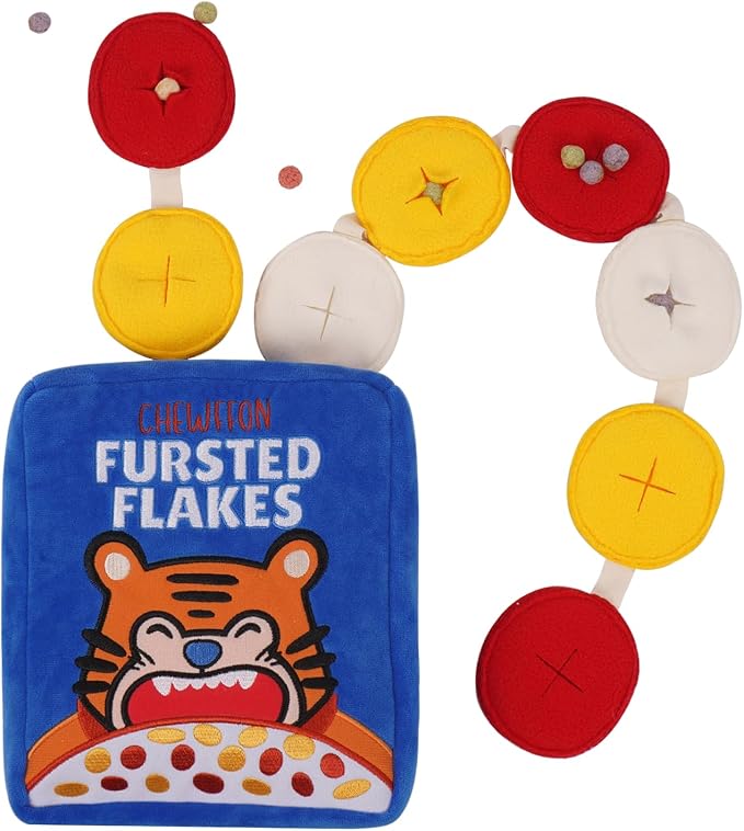 CHEWFFON Interactive Dog Toys, Enrichment Snuffle Crinkle Treat Puzzle Toys for Boredom and Mental Stimulating, Nose Work Cereals Dog Toy for Small, Medium and Large Dogs
