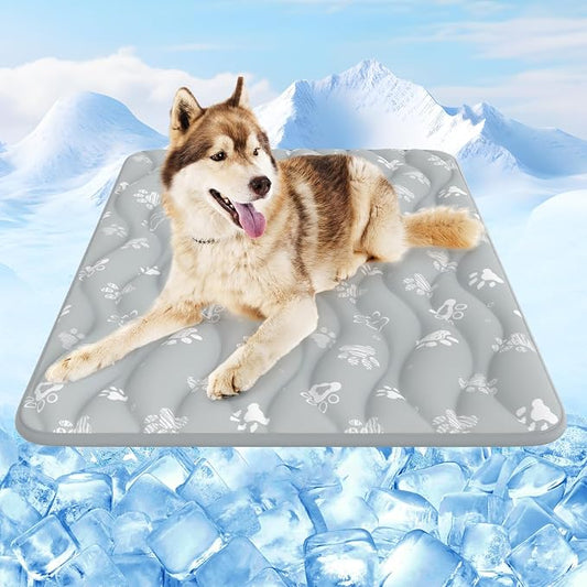Rywell Super-Absorbent Cooling Mat for Dogs 36"x27" Arc-Chill 3.0 & Color-Changing Dog Cooling Mat, Stay Cool & Dry, Washable, Non-Slip Pet Bed Mat for Floors, Sofas, Kennels