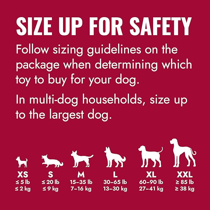 KONG Classic Stuffable Dog Toy - Fetch & Chew Toy for Dogs - Treat-Filling Capabilities & Erratic Bounce for Extended Play Time - Durable Natural Rubber Material - for XX-Large Dogs