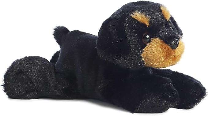 Aurora® Adorable Mini Flopsie™ Raina™ Stuffed Animal - Mini Companions Ready for Playful Adventures - for Kids All Ages, Toddlers, Adults, and Families - Black 8.5 Inches