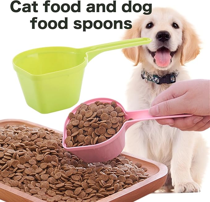 3PCS Dog Food Scoop, 1 Cup Dog Food Scoop for Water or food Plastic Pet Food Scoop Dogs Cats Birds and Rabbits