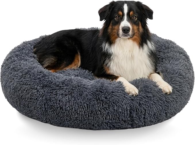 Active Pets X-Lg Dark Grey Dog Bed Up to 100lbs, Calming Orthopedic Pet Bedding for Anxiety Relief, Joint Support & Comfort, Washable Dog Furniture