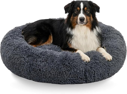 Active Pets X-Lg Dark Grey Dog Bed Up to 100lbs, Calming Orthopedic Pet Bedding for Anxiety Relief, Joint Support & Comfort, Washable Dog Furniture