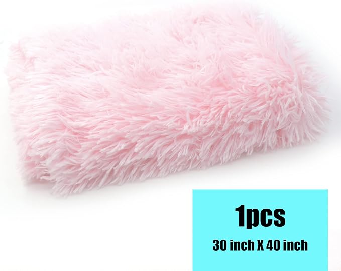 Pet Dog Bed Blankets, Fluffy Fleece Dog Throw Blankets Sleep Mat,Soft Puppy Blankets Cat Kitten, S M L XL,Fuzzy Reversible Sherpa Blanket for Bed, Couch, Sofa, Travel,Washable & Lightweight