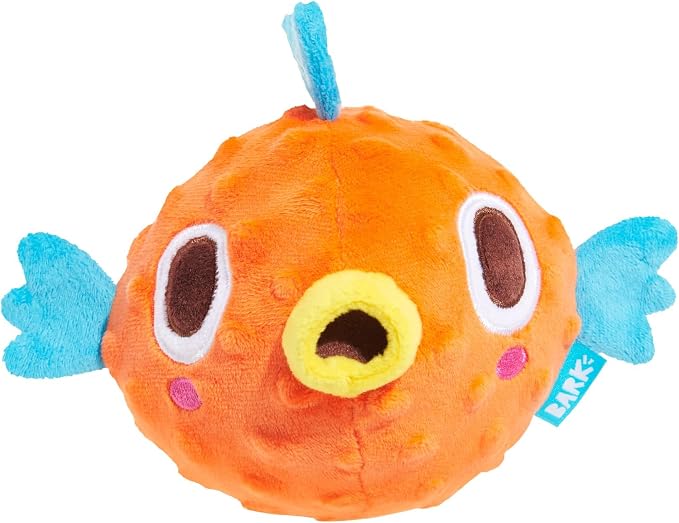 Barkbox Air Head Rip & Reveal Interactive Plush Dog Toy - Plush Chew Toy with Crinkle and Squeaky Spiky Ball Inside - for Medium to Large Dogs and Puppies