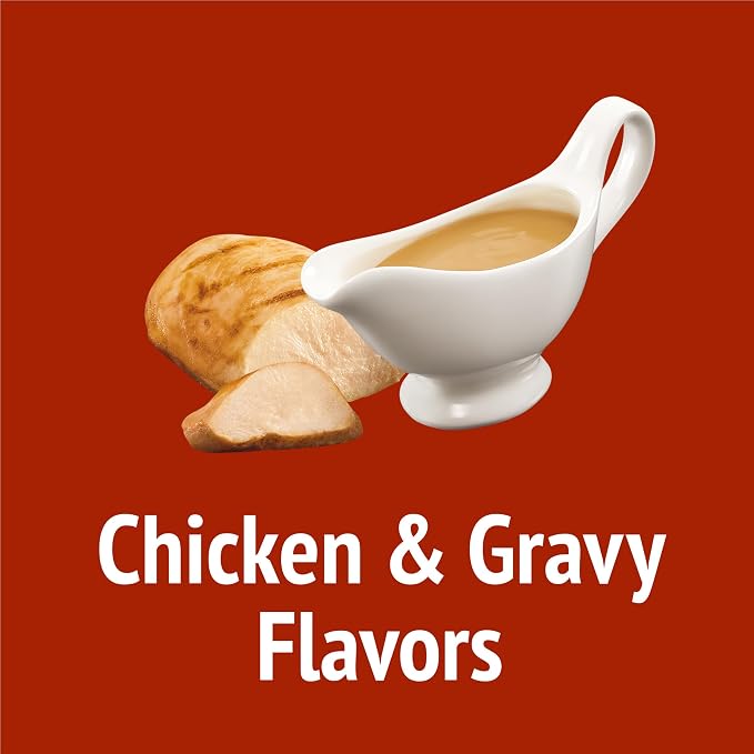 Friskies Purina Party Mix Gravy-Licious Crunch Chicken and Gravy Flavors Cat Treats - 30 oz Canister (Pack of 2)