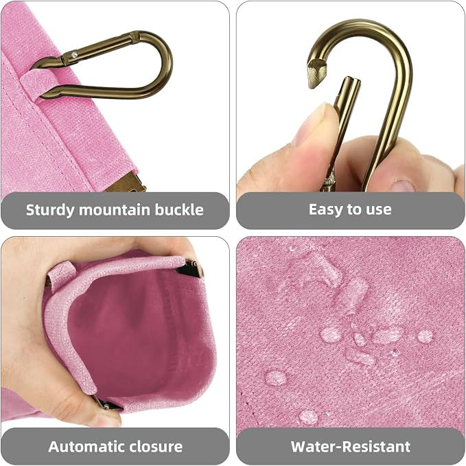 1 Pcs Pocket Pet Training Pouch,Dog Treat Pouch for Portable Pet Dog Walking Bag for Travel or Outdoor Use (Pink)