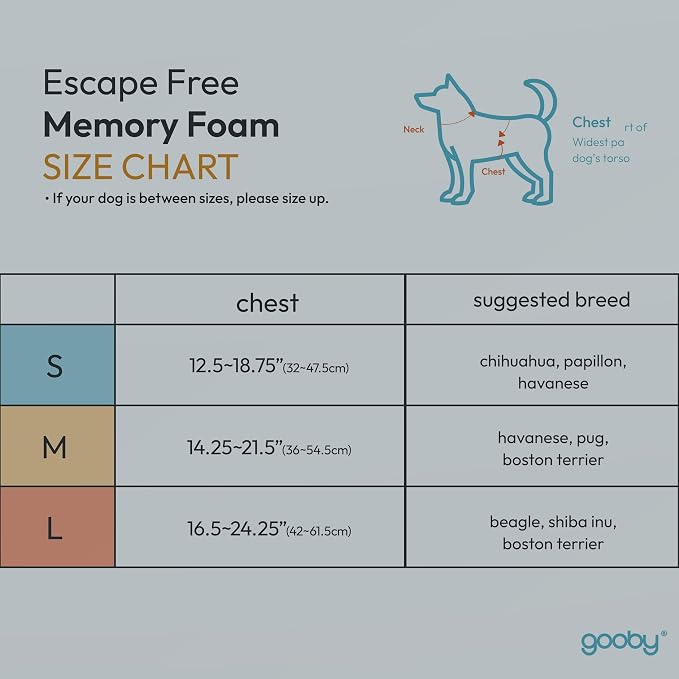 Gooby Escape Free Memory Foam Harness - Purple, Small - No Pull Step-in Dog Harness with Four Point Adjustment for Small to Medium Dogs