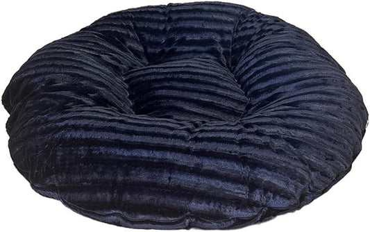 Bessie and Barnie Bagel Dog Bed - Extra Plush Faux Fur Dog Bean Bed - Circle Dog Bed - Waterproof Lining and Removable Washable Cover - Calming Dog Bed - Multiple Sizes & Colors Available