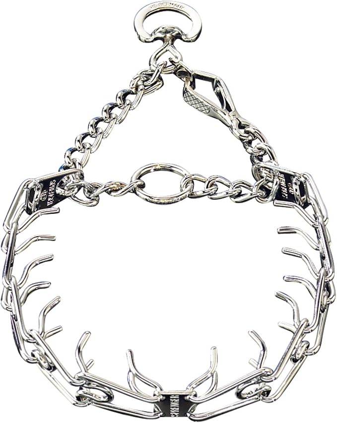 Herm Sprenger Chrome Plated Steel Training Prong Collar with Quick Release Snap for Dogs, Small, 2.25mm, 16-Inch (Neck Size up to 12-13 inches)