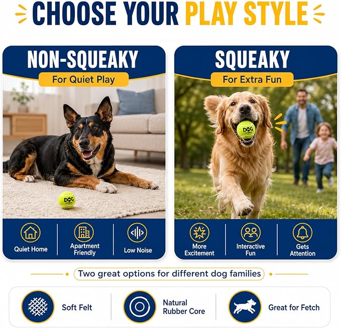 INSUM Tennis Balls for Dogs - Bulk 50 Pack 2.5'' Durable Non-Toxic Outdoor Dog Toys Balls with Mesh Bag, SGS Certified, Colorful Fetch Toys, Medium Large Breeds (Non Squeaky)