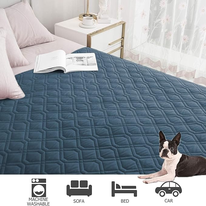 Ameritex Waterproof Dog Bed Cover Pet Blanket for Furniture Bed Couch Sofa Reversible 52 x 82 inches