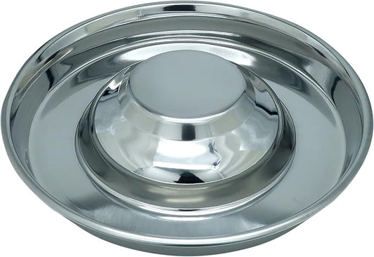 Royal sapphire Stainless Steel Puppy Bowl,Puppy Food Bowl,Puppy Bowl for Small Dogs,11.4'',Puppy Saucer,Puppy Supplies,Puppy Feeder,Puppy Feeding Bowls for Litters (Single Piece)